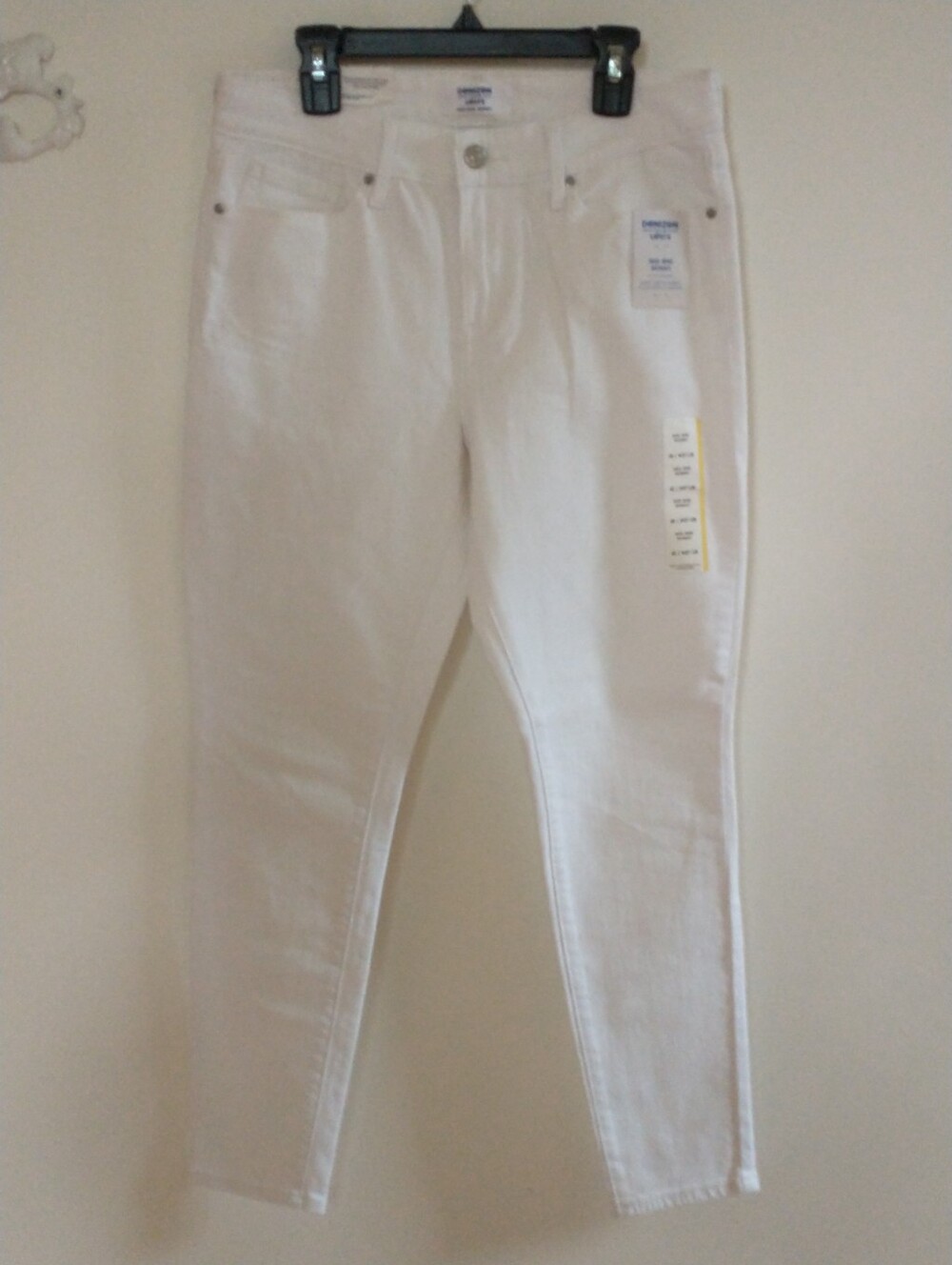 New Denizen By Levis White Skinny Jeans 4S 27 X 28 Coastal Preppy